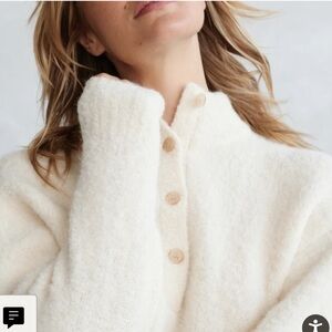 Jenni Kayne Boucle Button Pullover M
